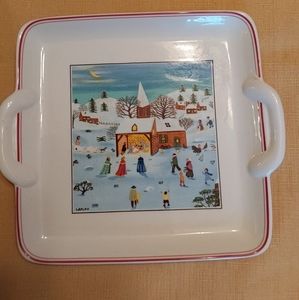 Square serving plate Naif Christmas